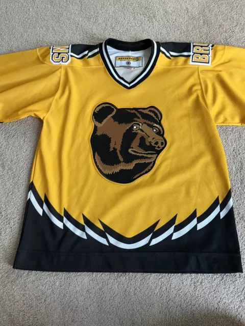 koho, Shirts, Koho Boston Bruins Pooh Bear Nhl Hockey Jersey Vintage  Yellow Alternate Third Xl
