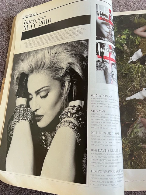 MADONNA INTERVIEW MAGAZINE 2010 Front Cover Big Photo Shoot Spread Free ...