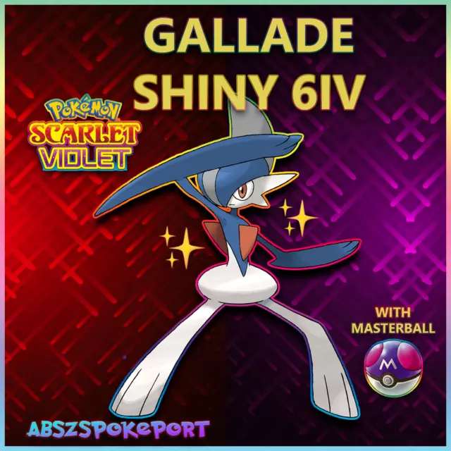 x2 ✨SHINY✨or Not GARDEVOIR + GALLADE 6IV BATTLE-READY POKEMON