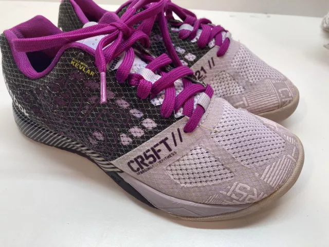 komme beløb køber REEBOK CROSSFIT NANO 5.0 Womens Sz 7 US Training Shoes Pink Purple Kevlar  M49798 $34.16 - PicClick