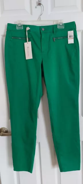 Two by Vince Camuto Green Skinny Pants Stretch Women's Size 31/12