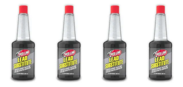 4x Red Line Oil Fuel Additive 60202 For Gasoline Lead Substitute Single