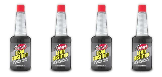 4x Red Line Oil Fuel Additive 60202 For Gasoline Lead Substitute Single