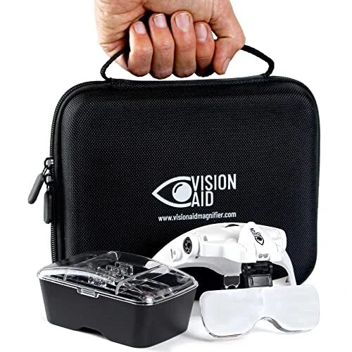 Bandeau Loupe LED Avec 5 Lentilles - Grossissement 1.0X à 3.5X Pour Travail De Précision