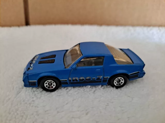 1985 Matchbox Chevy Camaro Iroc Z-28  #51 Blue  Macau Loose