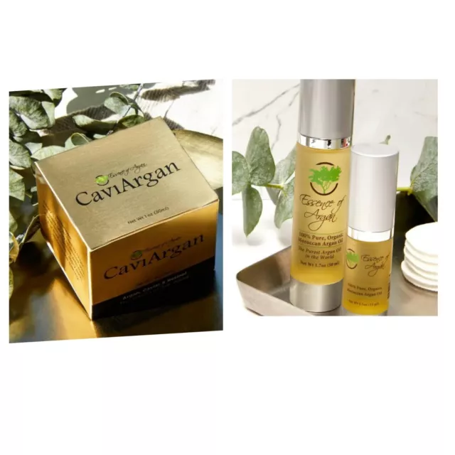 1 Caviargan Facial Moisturizer, Reduces +  1  Arganoil 50ml With Caviar HA