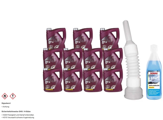 44L mannol Huile Hydraulique Atf-A Psf Hydraulique Fluid Tuyau +