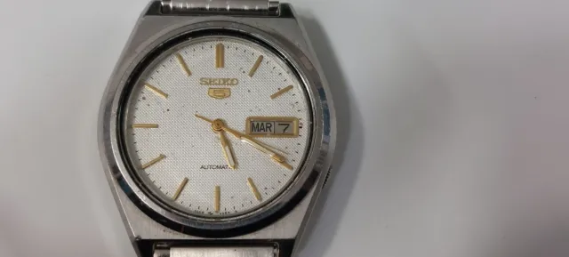 Seiko 5 vintage orologio uomo vintage meccanico automatico 7009 876A 37 mm