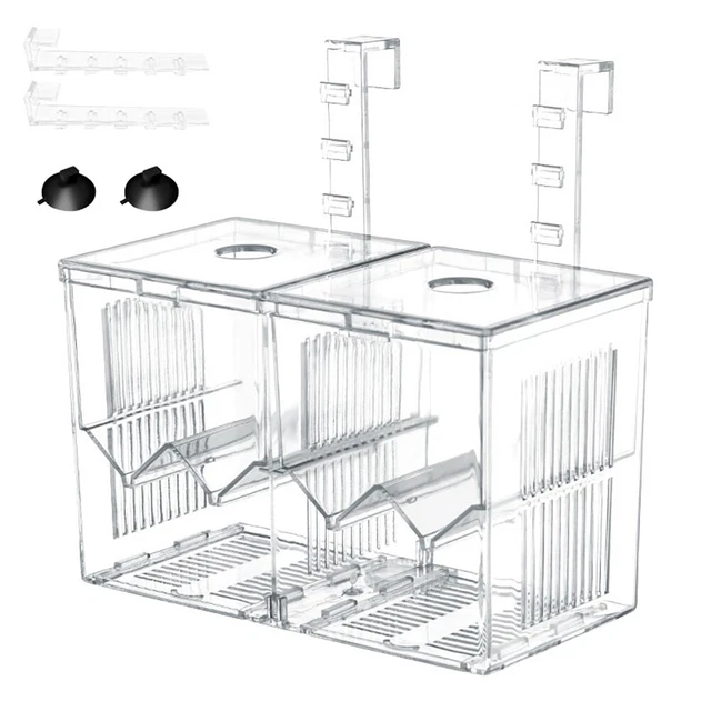 Clear Acrylic Mini Fish Tank With Detachable Divided Compartments Beta Fish Tank