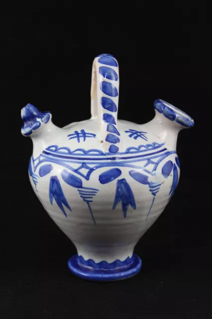 BOTIJO Bucaro de Ceramica Popular ESPAÑA Pintado a mano  VINTAGE