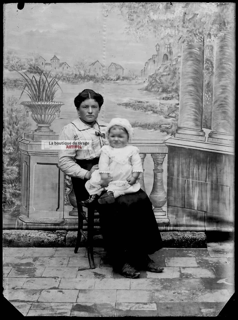 Glasdias - Plaque Verre Photo Ancienne, Négatif Noir & Blanc 9x14 Cm Contrexeville Source 2134113423