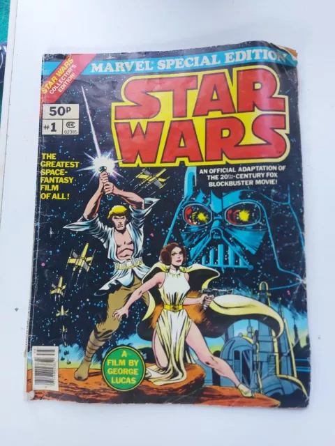 Vintage Marvel Special Edition Collectible Star Wars Comics Book No. 1