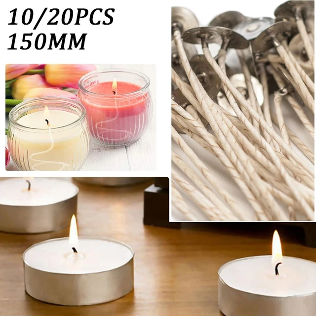 Pozos para velas 10/20 piezas 150 mm 2 mm 32 hebras prefabricados caseros