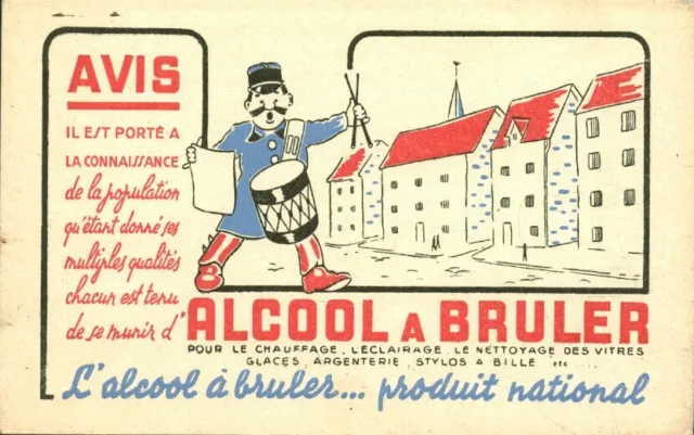 Buvard vintage Alcool à bruler