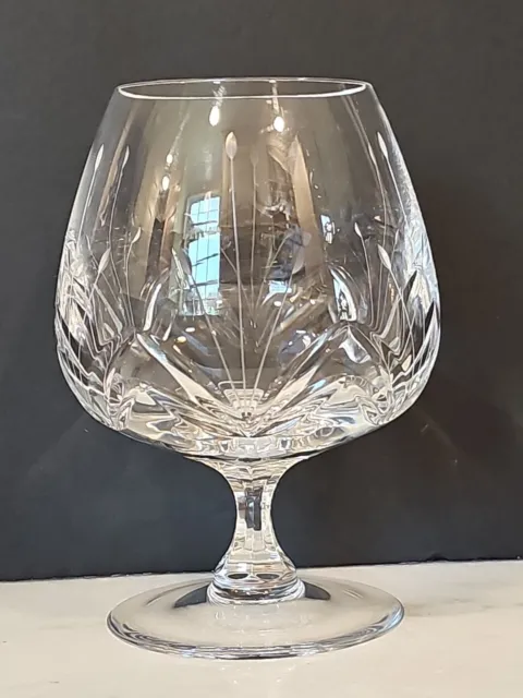 Mikasa Petit Points Slovenia Cut Crystal Brandy Snifter Cognac Glass Vintage