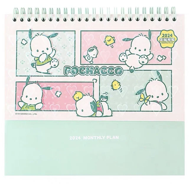SANRIO CHARACTERS POCHACCO 2024 Calendar Desktop Calendar Monthly