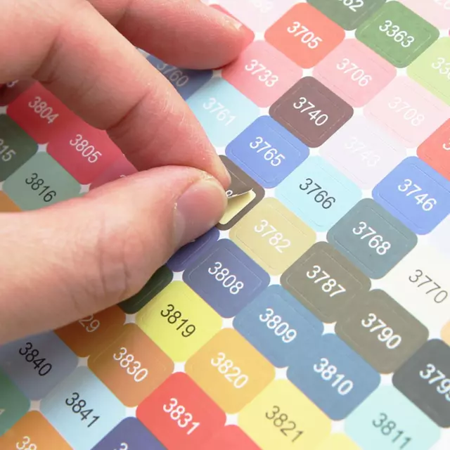447 DMC Color Number Label Stickers Organizer Labels