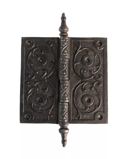 Victorian Style Steeple Tip Hinge in Cast Iron 5 Inch