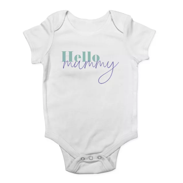 Pregnancy Mother's Day Baby Grow Vest Hello Mummy Mom Mum Bodysuit Boy Girl Gift