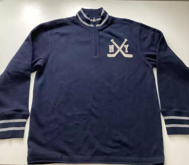 👍GAP Kids NEU! Sweatshirt Pullover Gr. 164-170 (XL) dunkelblau Hockey Jungen