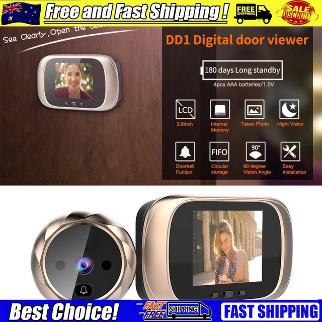 DD1 2.8 inch Screen Digital Doorbell Electronic Door Peephole Camera Door Bells