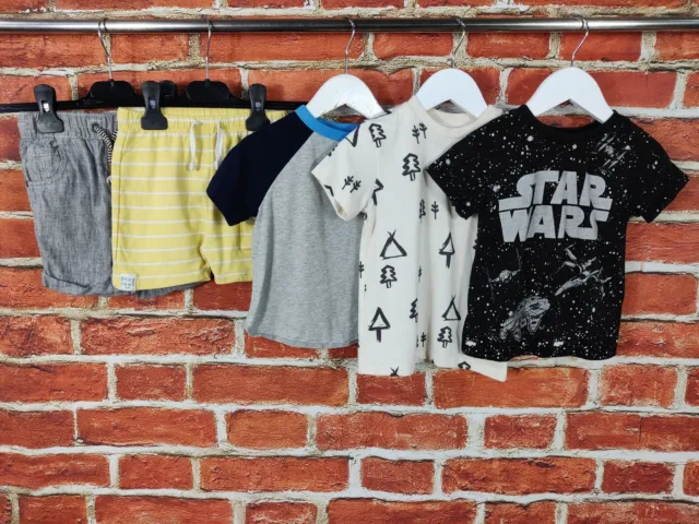 BABY BOY BUNDLE AGE 18-24 MONTHS NEXT GAP etc SHORTS TOP T-SHIRT STAR WARS 92CM