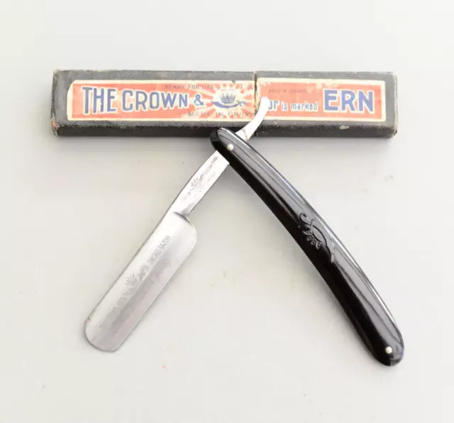 Vintage The Crown and Sword ERN Nr. 1166 Deutschland gerader Rasierer