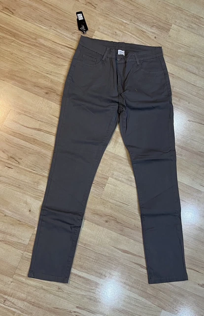 Nuovo da Donna Y&F Elasticizzato Grigio Skinny Jeans Mid Rise Pantaloni Bambino