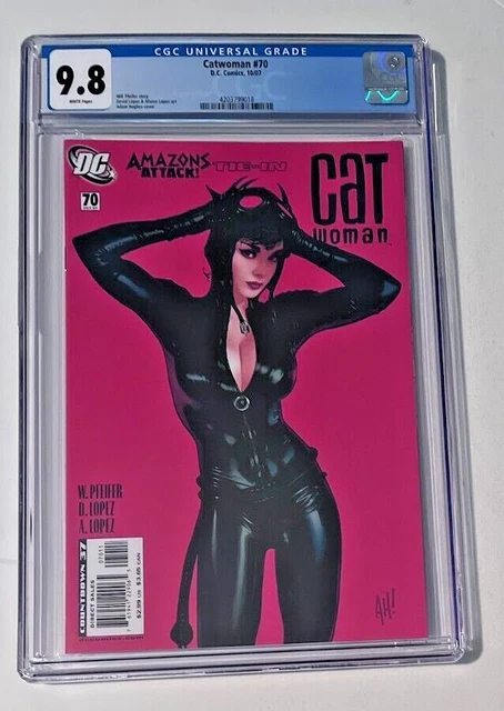 DC Comics CATWOMAN #70 CGC 9.8 CLASSIC ADAM HUGHES COVER ART