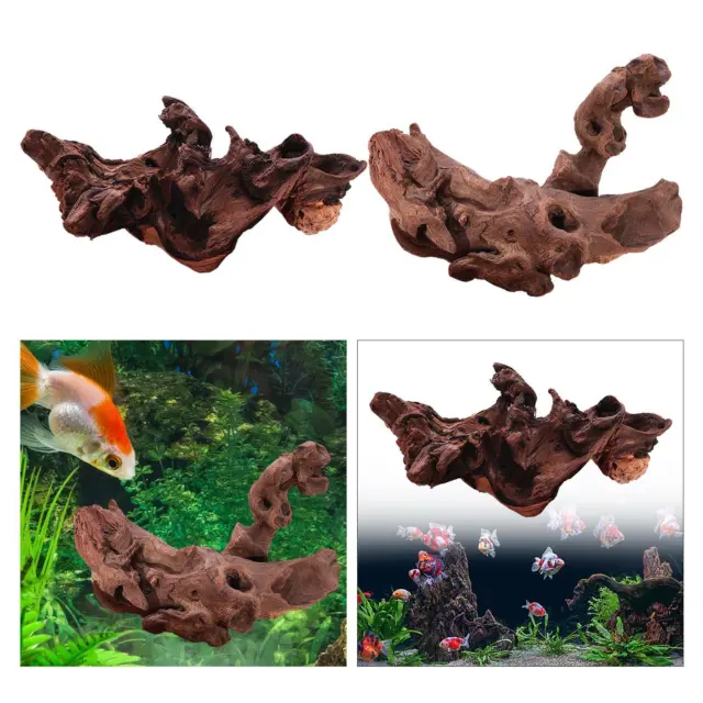 Aquarium branche de bois flotté créatif amphibien rétro Reptiles décor en