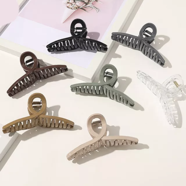 Large Thick Hair Clips Ladies Strong Clip Traditional Claw Jaw Clamp Grip Gifts,