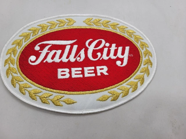 Vintage Falls City Beer Jacket Patch 8.5" x 6"