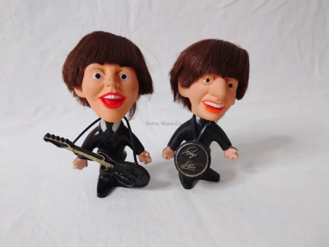 LOT of 2 Vintage 1964 REMCO Beatles RINGO STARR Doll Figure  Paul McCartney