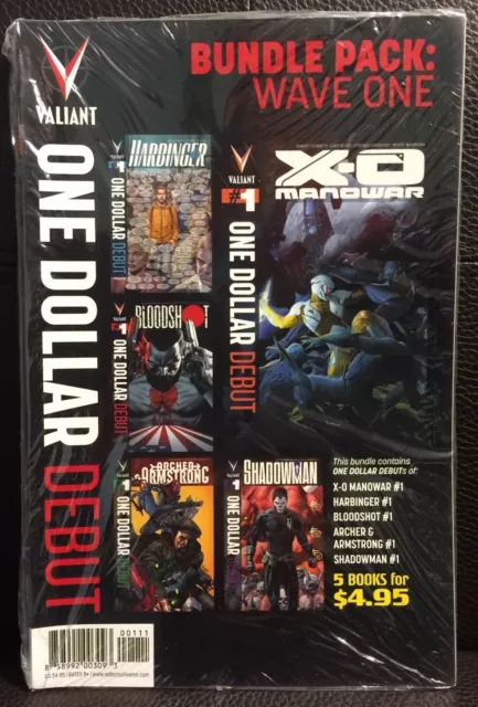 Valiant One Dollar Debut Bundle 2013 Sealed Nm Harbinger Bloodshot X-O Manowar