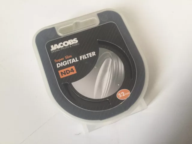 Jacobs’s Super Slim ND4 Digital Lens Filter - 52mm, Boxed.