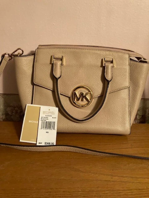 Michael Kors Blush Hudson Pebbled Leather Purse- W/tags