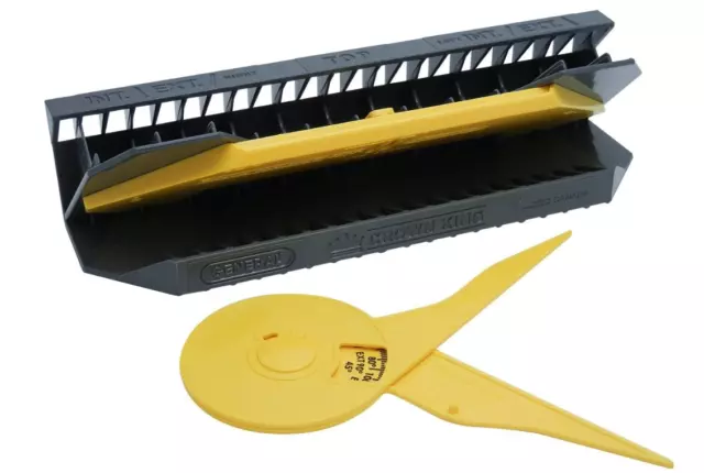 General Tools 881 E-Z Pro Crown King Molding Jig with Protractor (2-Pack)