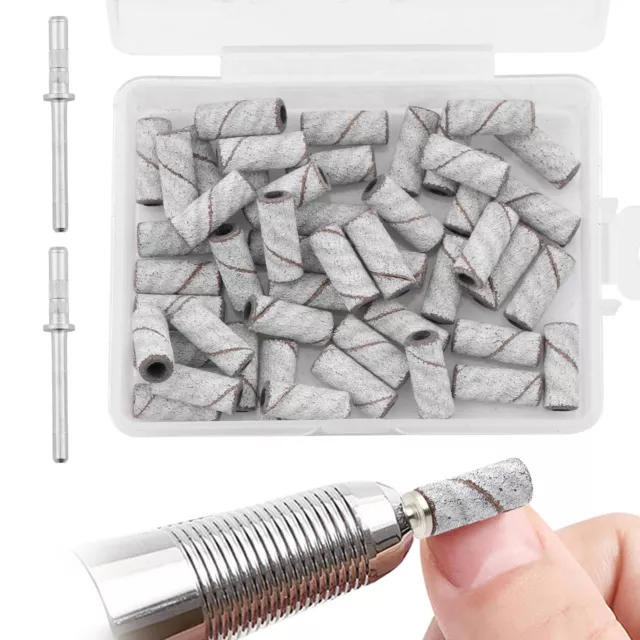 100pcs Professional Coarse For Nail Drill Manicures Wear Resistant Sanding Band