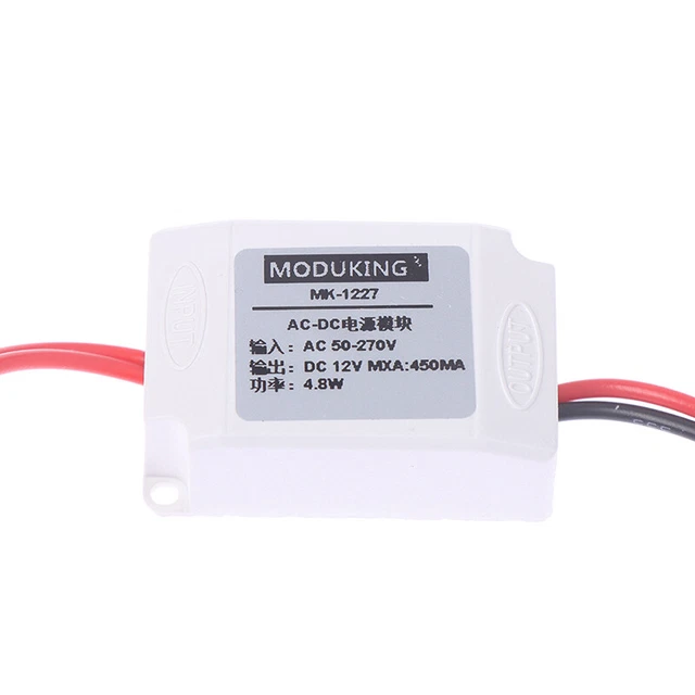 Adattatore convertitore da AC 220V a DC 12V 12V 1A modulo alimentazione DC per termostato