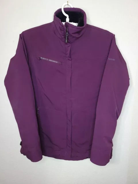Columbia Sportswear Titanium Purple Fur Lined Jacket Small. Look at pictures