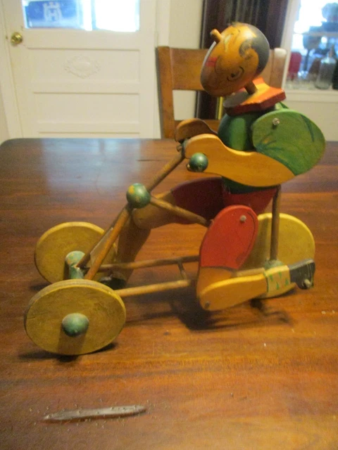 ancien jouet en tôle balançoire manège ultra rare INTROUVABLE