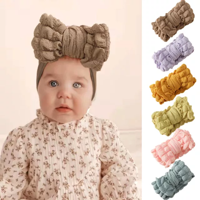 Fascia fronte monocolore con fiocco fascia fronte bambino con fiocco grande