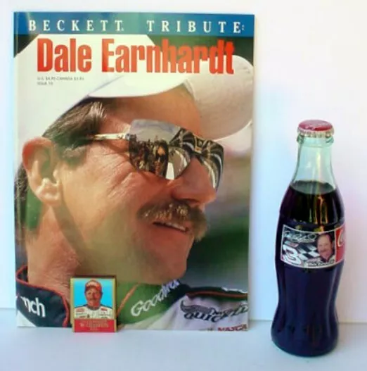 1995 Beckett Racing DALE EARNHARDT 1996 Coke Bottle & 1994 Book Matches Lot