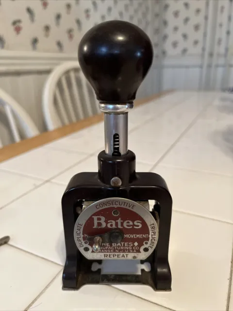 Vintage Bates Numbering Machine Stamp Wheel Style A Wheels - 6