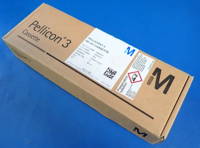 Millipore Pellicon3 P3B050A00 88cm² Cassette w/ BioMax 50 kD Membrane