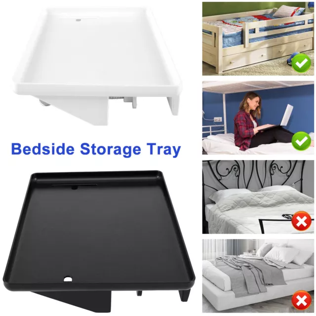 Bedside Storage Tray Heavy-Duty Bedside Shelf Detachable Bedside Organizer