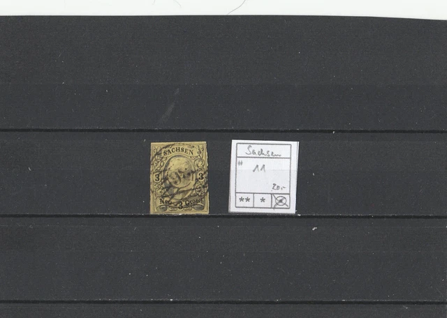 Sachsen Michel 11, Einzelmarke gestempelt (used)