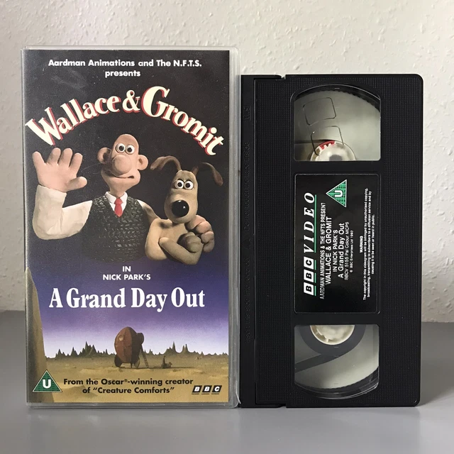 WALLACE & AND Gromit Bbc Vhs Video A Grand Day Out Childrens £4.