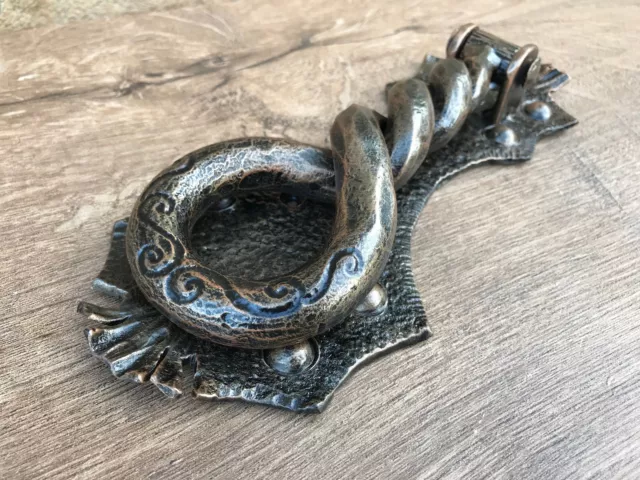 Hand Forged Door Knocker Pull Handle Mens Birthday