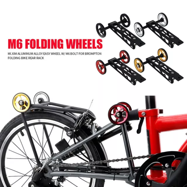 High Quality Alloy Easywheel Attachment for RHINE Birdy 1/2/3 Folding Bike